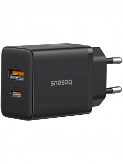 Сетевое зарядное устройство Baseus Cube USB-C+A 20W